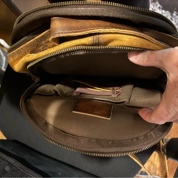 STS Ranchwear Tan and Teal Patterned Palomino Serape Backpack - Picture 4 of 6